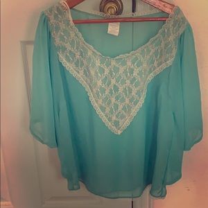 Lace Yolk Blouse
